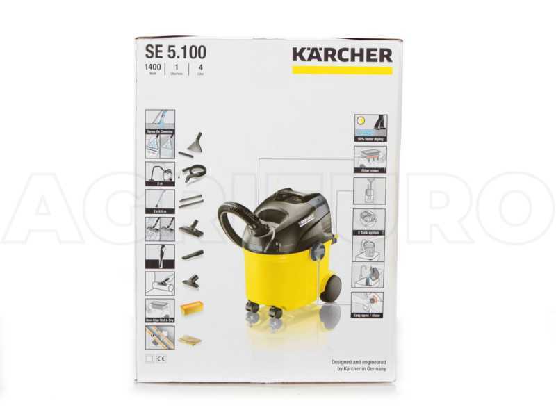 Kärcher SE 5.100 Plus Aspirateur laveur  Maintenant avec une période  d'essai de 30 jours