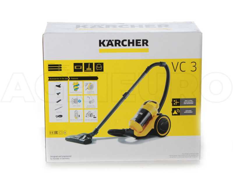 Karcher Aspirateur sans sac VC 3 (Filtre Hepa 12, Position Parking, Classe  energetique A, 700 W) [Classe energetique A - Cdiscount Electroménager