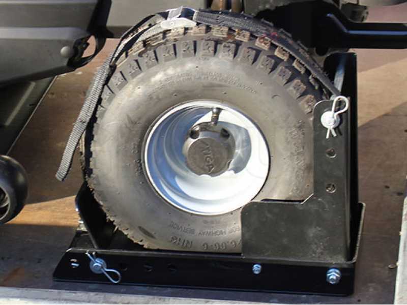 Bloque roue r&eacute;glable - diam&egrave;tre roue jusqu'&agrave; 460 mm - pour toutes les tondeuses autoport&eacute;es