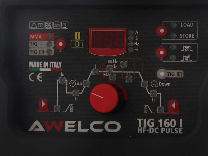 Poste &agrave; souder inverter Awelco TIG 160 I HF DC PULSE - TIG DC - MMA 5 - 160A - tig puls&eacute;