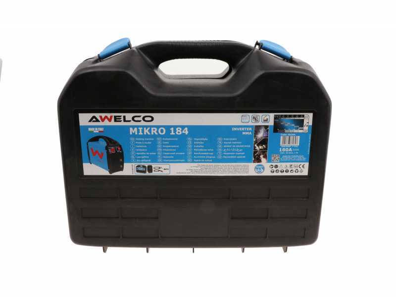 Poste &agrave; souder inverter &agrave; &eacute;lectrode MMA Awelco MIKRO 184 - 160A - 230V - 60%@160A - valise/kit