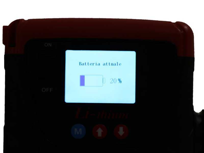 Sécateur électrique portable sans fil sécateur ciseaux de coupe de branche  max.30 mm bleu (sans