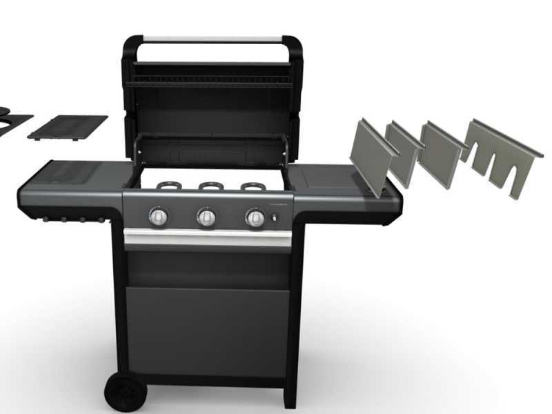 Barbecue &agrave; gaz Campingaz 3 Series Select S - avec four et grille - Culinary modular- Technologie IstaClean Aqua Basic