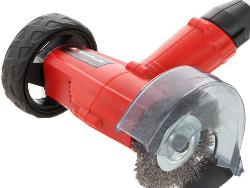 Einhell GE-CC 18 Li PXC - Nettoyeur de joints &agrave; batterie - Kit avec batterie et chargeur 18 V 2 Ah - &Eacute;quip&eacute; de deux brosses