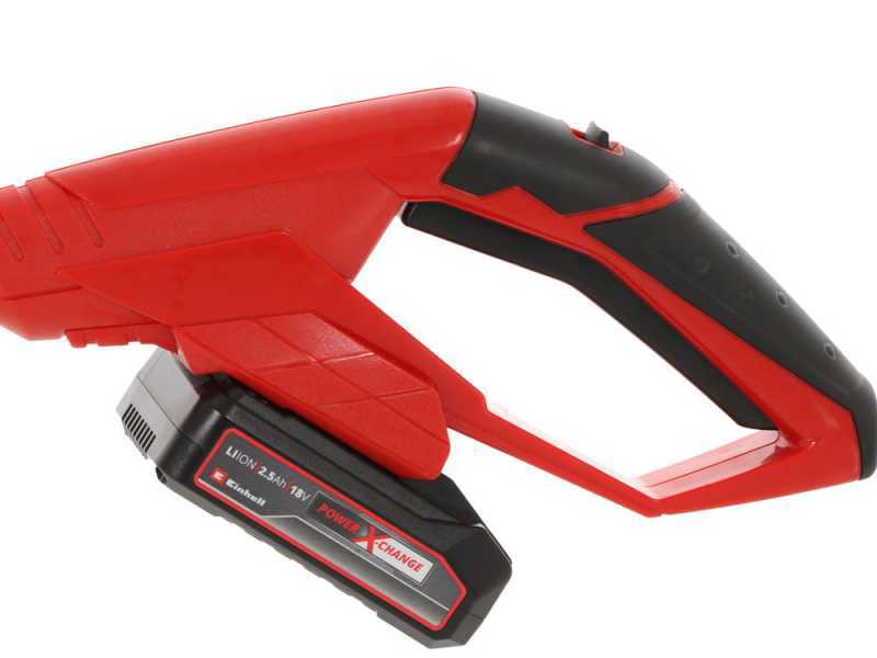 Einhell GE-CC 18 Li PXC - Nettoyeur de joints &agrave; batterie - Kit avec batterie et chargeur 18 V 2 Ah - &Eacute;quip&eacute; de deux brosses