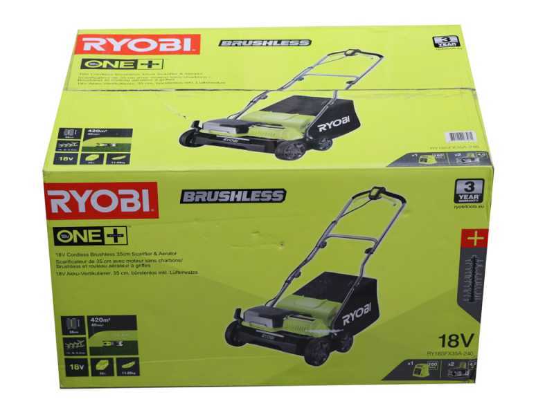 Ryobi RY18SFX35A-240 - A&eacute;rateur &eacute;lectrique sur batterie - 18V - 2x4Ah