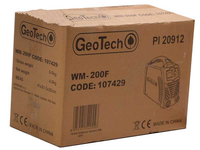 Poste &agrave; souder inverter &agrave; &eacute;lectrode &agrave; courant continu GeoTech WM-200 F - 200A - avec Kit MMA