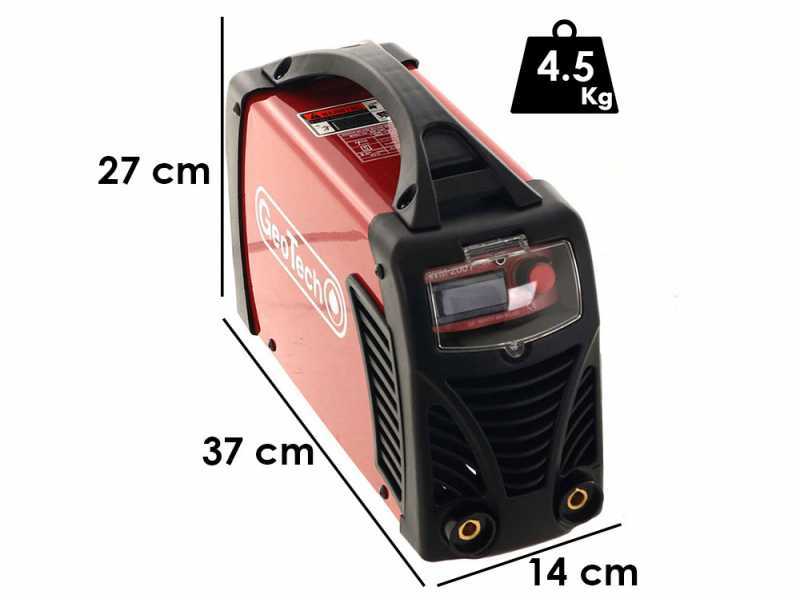 Poste &agrave; souder inverter &agrave; &eacute;lectrode &agrave; courant continu GeoTech WM-200 F - 200A - avec Kit MMA