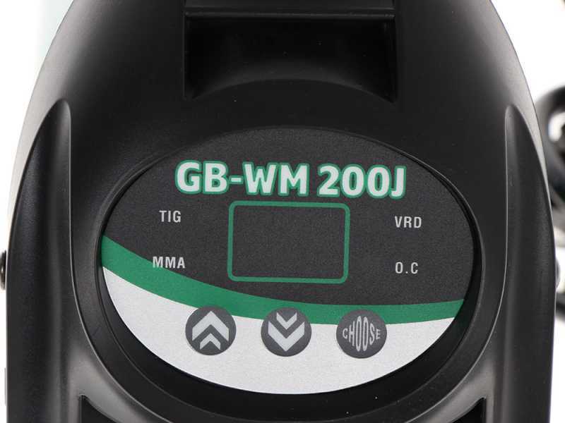 Poste &agrave; souder inverter &agrave; &eacute;lectrode &agrave; courant continu GREENBAY GB-WM 200J - 200A - avec Kit MMA