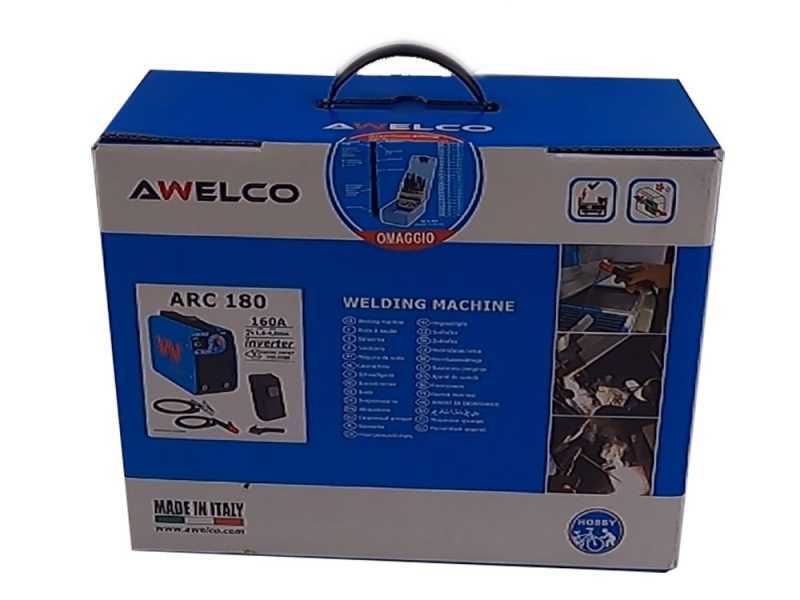 Poste &agrave; souder &agrave; inverter &agrave; &eacute;lectrode MMA Awelco ARC 180  - avec Kit MMA - Cycle 30%@160A