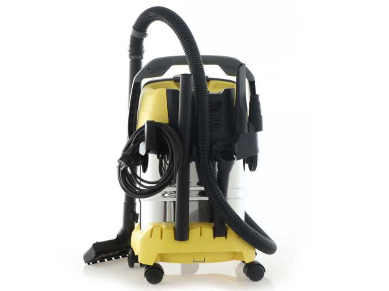 Aspirateur eau et poussière KARCHER WD 5 Premium - Cuve inox 25 L - 1100W  (Fonction soufflerie) - Cdiscount Bricolage