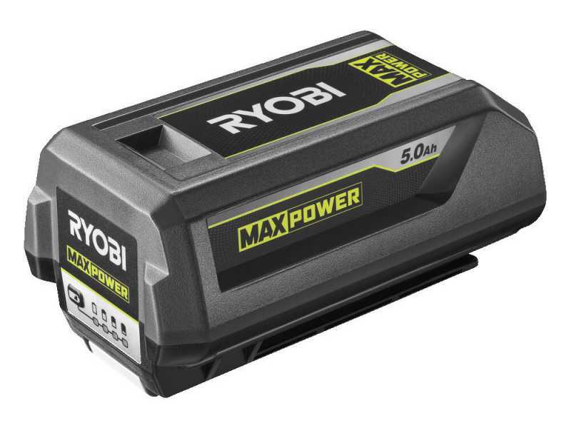 Tondeuse &agrave; batterie RYOBI RLM36X46H50PG - MAX POWER 36V - 5Ah - bac de 45 l - coupe de 46 cm