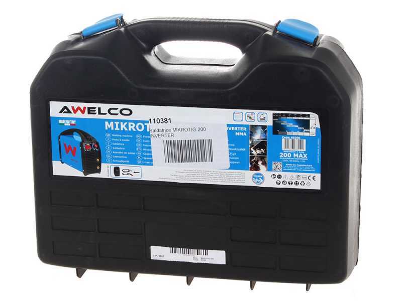 Poste &agrave; souder &agrave; inverter &agrave; &eacute;lectrode MMA-TIG Awelco MIKROTIG 200 - 200A - 35%@150A - 230V