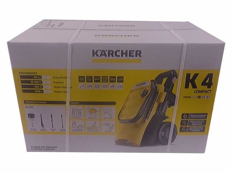 Nettoyeur haute pression &agrave; eau froide Karcher K4 Compact - 420 l/h - 130 bars