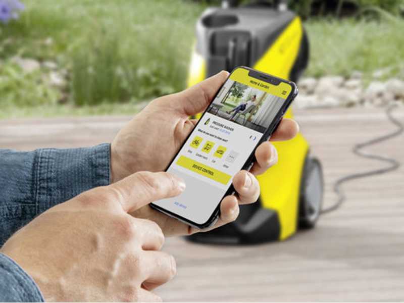 Karcher K5 Premium Smart Control Home + Home Kit - Nettoyeur haute pression - 500 L/min - 145 bars max - Bluetooth et App Home &amp; Garden