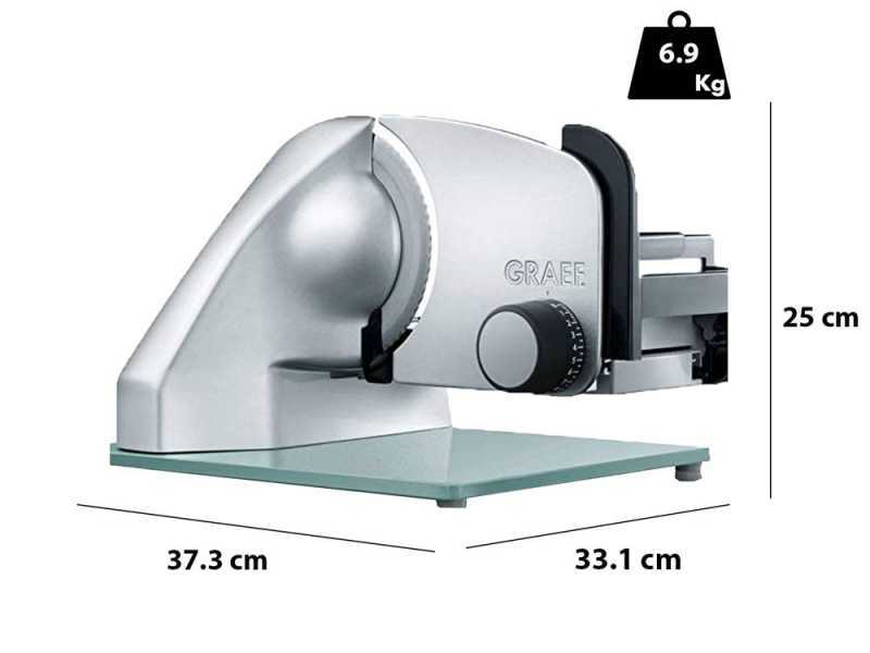 Graef Classic C20 TWIN Silver - Trancheuse avec lame de 170 mm