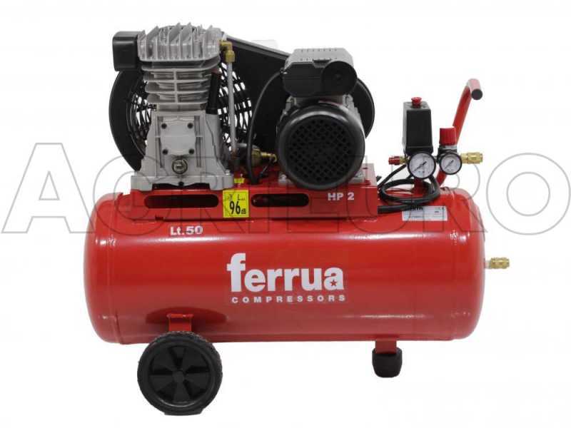 Ferrua FB28/50 CM2 - Compresseur d'air &eacute;lectrique &agrave; courroie - moteur 2 CV - 50 L