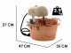 Chaudron &eacute;lectrique en cuivre martel&eacute; pour la polenta LAR polentamatic &agrave; induction 4.5L - 8W