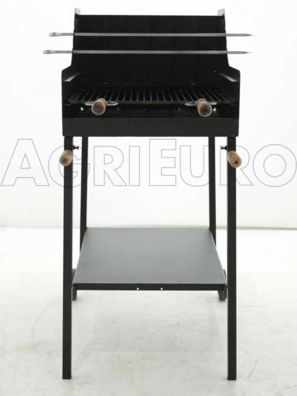 Barbecue à bois en tôles résistantes Cruccolini Fuocone Arezzo avec grille  en 50 x 50 cm