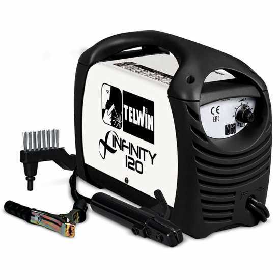 Poste &agrave; souder inverter &agrave; &eacute;lectrode en courant continu Telwin Infinity 120 - 80 A - avec Kit