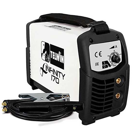 Poste &agrave; souder inverter &agrave; &eacute;lectrode et TIG  en courant continu Telwin Infinity 170- 150A - Kit