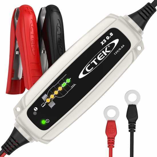 CTEK XS 0.8 - Chargeur de batterie et mainteneur de charge automatique - batteries de 12V - 6 &eacute;tapes