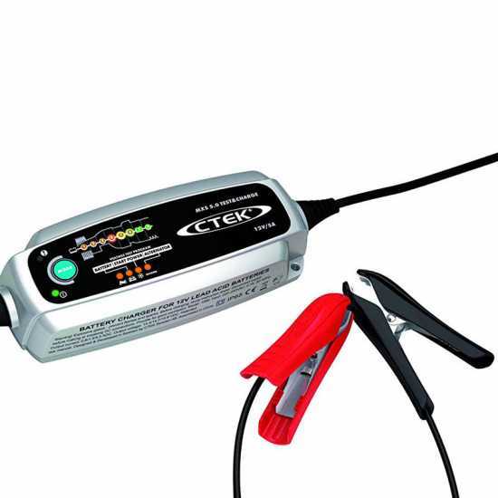 CTEK MXS 5.0 TEST &amp; CHARGE - Chargeur de batterie et mainteneur de charge automatique - 8 &eacute;tapes - test batterie