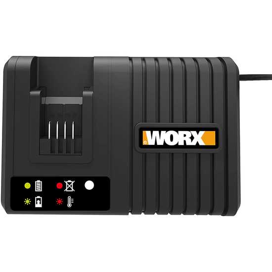 Chargeur ULTRA QUICK Worx pour Batterie 20V Powershare, Jusqu'&agrave; 6000 mAh