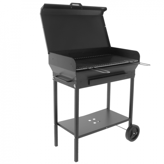 Seven Italy Vulcano Large - Barbecue &agrave; charbon en fer artisanal - 67,5x37&nbsp;cm