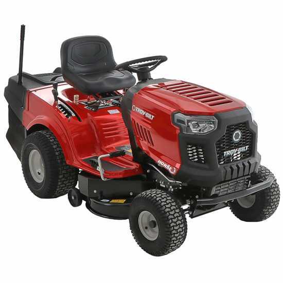 Tracteur tondeuse Troy Bilt Horse 105T-R - Bo&icirc;te hydrostatique - Bac de ramassage