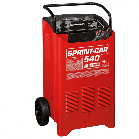 Helvi sprint CAR 540 - Chargeur de batterie et d&eacute;marreur sur roues - 12/24 V