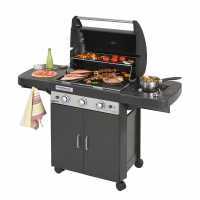 Barbecue &agrave; gaz ou m&eacute;thane Campingaz 3 Series LS Plus D Dualgas - avec four, plancha et grille