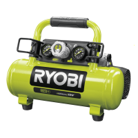 Ryobi R18AC-0 - Compresseur portable &agrave; batterie  - 18V - SANS BATTERIE NI CHARGEUR