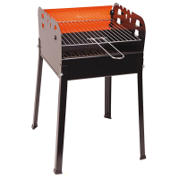 Barbecue &agrave; charbon Ferraboli Ciao - Grille en acier chrom&eacute; de 35x35 cm